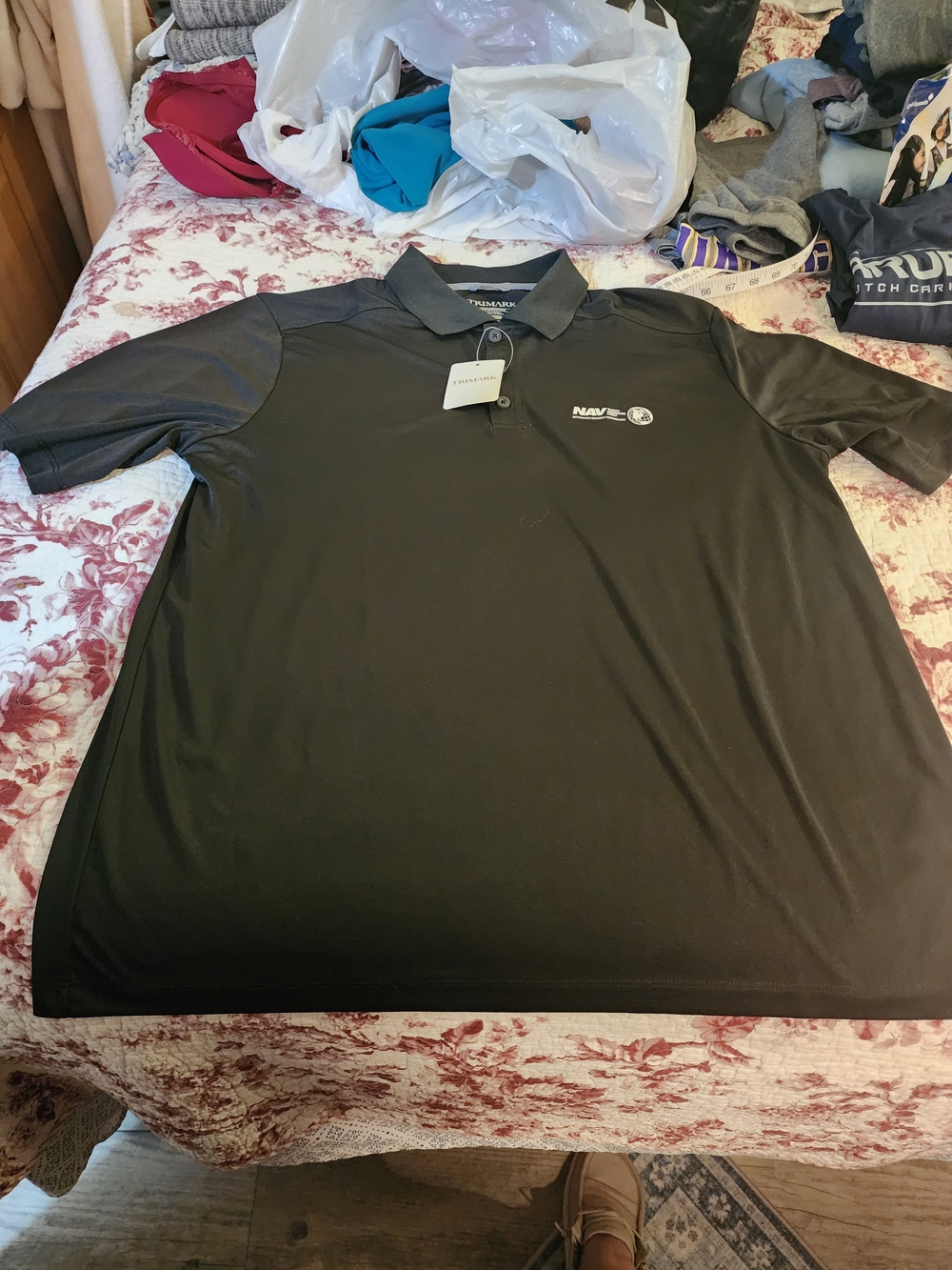 Men's Black Performance Polo